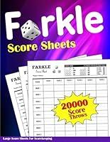 Algopix Similar Product 4 - Farkle score sheets Large Print Score