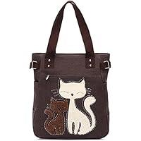 Algopix Similar Product 11 - KAUKKO Women Canvas Handbag Shoulder