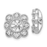 Algopix Similar Product 10 - 14k White Gold Fancy Diamond Earring