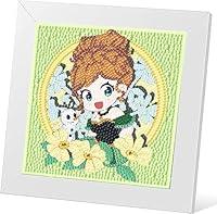 Stitch Diamond Painting Kits for Kids with Frame,Cartoon Diamond Art for  Kids Ages 4-8-12,Easy Kids Gem Art Kit with Beautiful Package for Gift Home