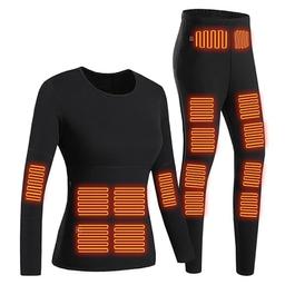 Best Deal for Electric Heated Thermal Underwear Set for Women, 22 Heating