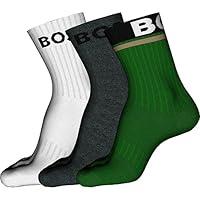 Algopix Similar Product 16 - BOSS 3-Pack Bold Logo Solid Cotton Socks