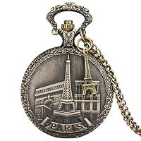 Algopix Similar Product 15 - MJIFEI Pocket Watch Classic Eiffel