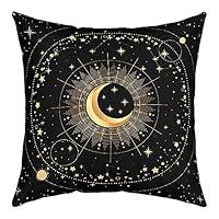 Algopix Similar Product 11 - Homewish Golden Moon Throw Pillow Cover