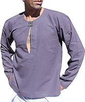 Algopix Similar Product 13 - RaanPahMuang Shirt Cotton Long Sleeve
