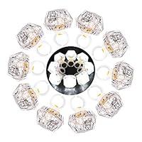 Algopix Similar Product 4 - LED Light up Rings Toys Leobee White