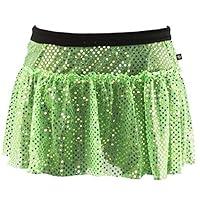 Algopix Similar Product 4 - Lime Green Sparkle Running Skirt L