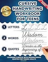 Algopix Similar Product 3 - Cursive Handwriting Workbook for Teens