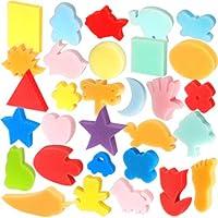Algopix Similar Product 17 - LEOBRO 30pcs Sponge Painting Shapes