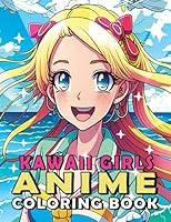 Algopix Similar Product 19 - Kawaii Anime Girls Coloring Book