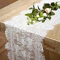 Algopix Similar Product 6 - 4 Pcs White Lace Table Runners 14 x 120