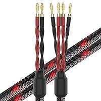 Algopix Similar Product 15 - k4B2B BiWire Speaker Cable 2 Banana