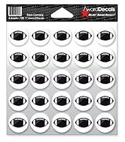 Algopix Similar Product 6 - Award Decals Football Black on White