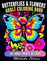 Algopix Similar Product 19 - Butterflies and Flowers Adult Coloring