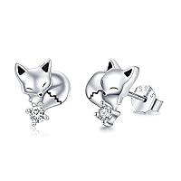 Algopix Similar Product 1 - TRISHULA Fox Earrings 925 Sterling