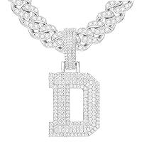 Algopix Similar Product 20 - YIMERAIRE 3D Moissanite Iced Out Letter