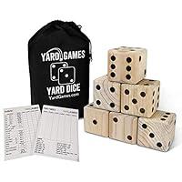 Algopix Similar Product 8 - Giant 35 Wooden Yard Dice with