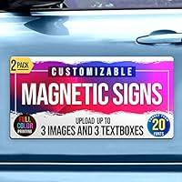 Algopix Similar Product 9 - 2Pack12x24 Custom Magnet Signs in