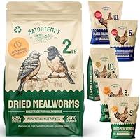 Algopix Similar Product 20 - Hatortempt 2 lbs Dried Mealworms for