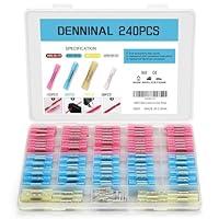 Algopix Similar Product 5 - Denninal 240PCS Butt Splice Connectors