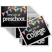 Algopix Similar Product 17 - Chalkboard Photo Prop Signs for First