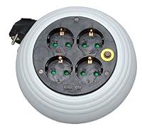 Algopix Similar Product 20 - Kabelbox Kabeltrommel 3 m Gummikabel 4X