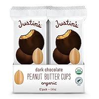 Algopix Similar Product 11 - JUSTINS Organic Dark Chocolate Peanut