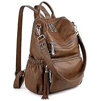 Algopix Similar Product 18 - UTO Women Backpack Purse Leather Vegan