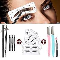 Algopix Similar Product 7 - SLZZSL Eyebrow Pencil Stencil Shaper