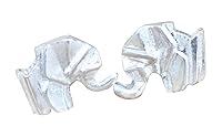 Algopix Similar Product 2 - Origami Elephant Earrings in Sterling