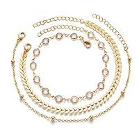 Algopix Similar Product 14 - Fesciory Heart Initial Ankle Bracelets