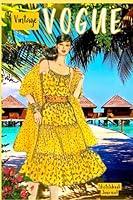Algopix Similar Product 18 - VINTAGE VOGUE SKETCHBOOK JOURNAL Cover
