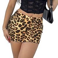 Algopix Similar Product 16 - Leopard Cheetah Skirt with Shorts Sexy