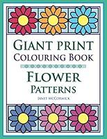 Algopix Similar Product 10 - Giant Print Colouring Book Flower