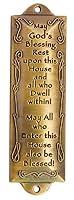 Algopix Similar Product 6 - 1 X Bless This House Brass Mezuzah with