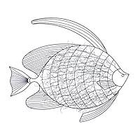 Algopix Similar Product 3 - Accent Plus Intricate Fish Wall Decor