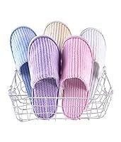 Algopix Similar Product 1 - Eucoz 5 Pairs SPA SlippersAssorted