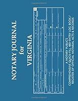 Algopix Similar Product 10 - NOTARY JOURNAL FOR VIRGINIA A Notary