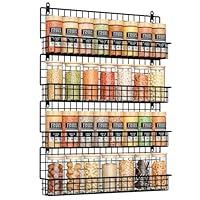 Algopix Similar Product 4 - Xcosrack 4 Pack Spice Rack Wall Mount