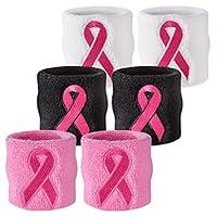 Algopix Similar Product 15 - Suddora Pink Ribbon Wristbands  Breast