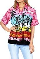 Algopix Similar Product 13 - LA LEELA Womens Hawaiian Shirt Beach