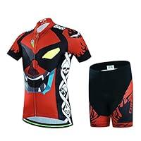 Algopix Similar Product 20 - LSERVER Kids Cycling Jersey Breathable