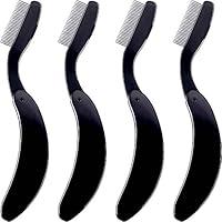 Algopix Similar Product 18 - TecUnite 4 Packs Folding Eyelash Comb