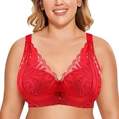 Best Deal for Womens Underwire Bra Lace Floral Bra Unlined