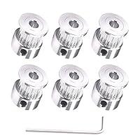 Algopix Similar Product 10 - Houkr 6PCS Aluminum 20Teeth GT2 Timing