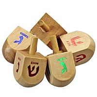 Algopix Similar Product 5 - Classic 50 Small Sized Wooden Dreidels