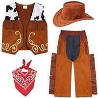 Algopix Similar Product 12 - SIZGAROOT Cowboy Costume Kids Boys