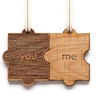 Algopix Similar Product 10 - You And Me Puzzle Piece Wood Ornament