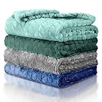 Algopix Similar Product 19 - Frienda 4 Pcs Baby Fuzzy Blanket Fluffy