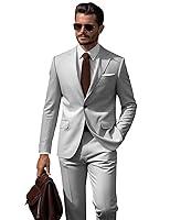 Algopix Similar Product 4 - SPTALLFITJSV Light Grey Groomsmen Suit